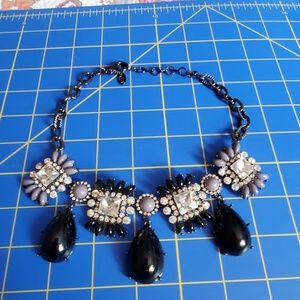 🖤 Amrita Singh Bold Black Statement Necklace NEW